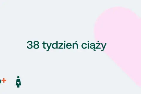 38 tydzień ciąży. Czekamy na maluszka! D+ ikona kobiety w ciąży.