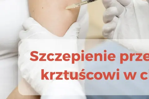 Rękawiczki medyczne zakładane są do podania szczepienia przeciw krztuścowi w ciąży.