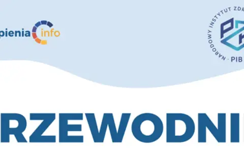 Przewodnik po szczepieniach noworodka. Logo "szczepienia.info" i Narodowego Instytutu Zdrowia Publicznego.