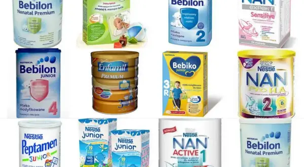 Różne rodzaje mleka modyfikowanego dla niemowląt i dzieci: Bebilon, Bebiko, Enfamil, NAN. Wybór odpowiedniego mleka to kluczowe pytanie: jakie mleko dla noworodka?